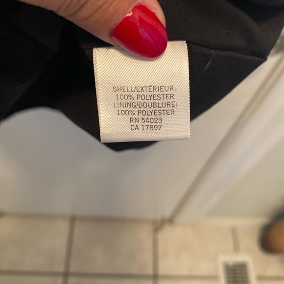 Banana Republic Belted Dress, Vintage inspired print, Navy blue, classic style - Picture 10 of 11